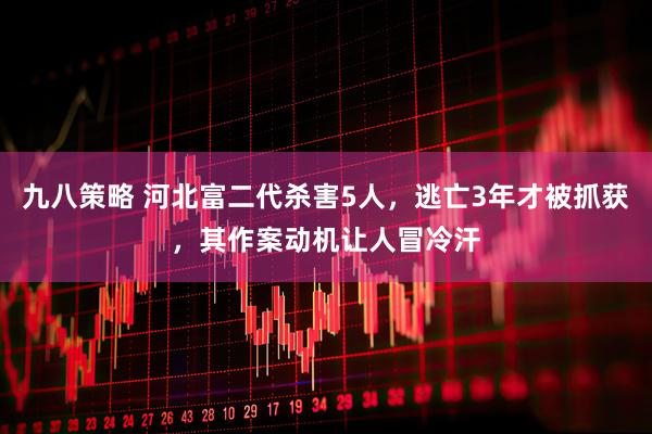 九八策略 河北富二代杀害5人，逃亡3年才被抓获，其作案动机让人冒冷汗